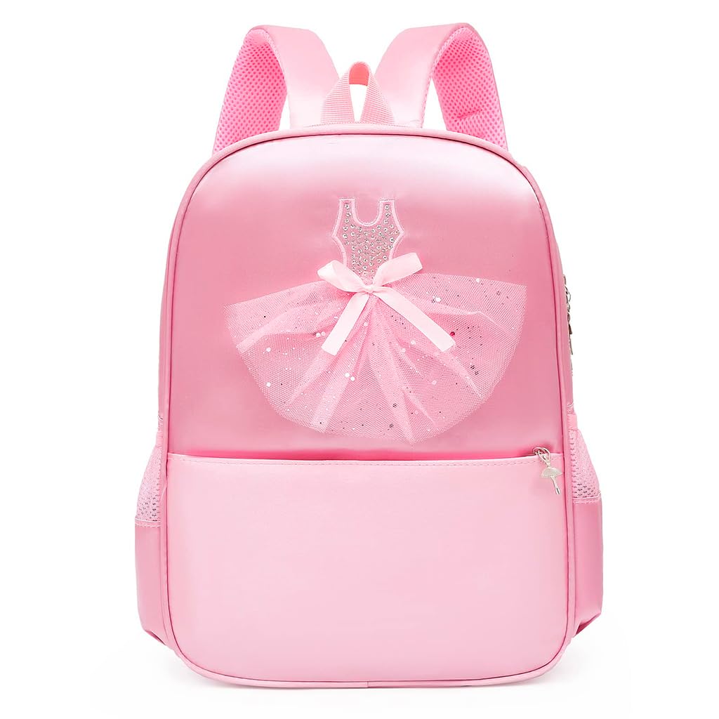 PALAY Girls Pink Backpack School Backpack Bookbag for Girls Cute Ballet Dress Backpack Ballet Class Bag Nylon Waterproof Zipper Backpack Travel Backpack Birthday School Gift Christmas Gift for Girls PALAY Girls Pink Backpack School Backpack Bookbag for Girls Cute Ballet Dress Backpack Ballet Class Bag Nylon Waterproof Zipper Backpack Travel Backpack Birthday School Gift Christmas Gift for Girls